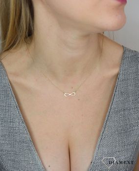 Naszyjnik celebrytka złota znak nieskończoności NA 301A  ✓Złote Naszyjniki Damskie w Sklepie z Biżuterią zegarki-diament.pl✓Piękne i Eleganckie Naszyjniki dla Kobiet✓3.JPG